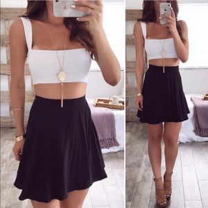 All Night Wrap top / Skirt black
